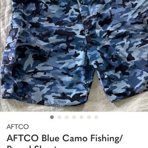 AFTCO Ocean Camo Performance Shorts